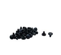 sourcing map 24pcs 7mm tige noir pare-chocs, meuble Patio Table verre intégré Haut
