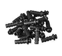 sourcing map 25pcs 4mm Dia Interne Manchon Cordon Protecteur Fil d'alimentation Démarrage Gaine Flexible PVC Passe-Cable Noir