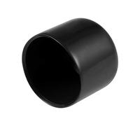 sourcing map 25pcs Caoutchouc Embouts 1"(25mm) ID Vinyle Rond Terminal Capuchon Housse Vis Filetage Protections Noir