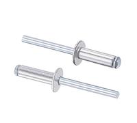 sourcing map 25Pcs Rivets Aveugles Rivets Traction Aluminium 6mm Argenté | Noyau Décoration, Diamètre, 20mm, Prise Longueur