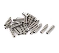 sourcing map 25pcs Vis Pointeau Conique pour Poignée de Porte M6x30mm