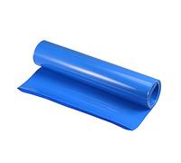 sourcing map 280mm Plat Gaine Thermorétractable PVC Enveloppe Batterie 2m Bleu