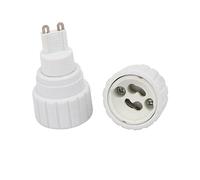 sourcing map 2pcs Adaptateur d'extension G9 à GU10, convertisseur de support de douille d'ampoule de lampe blanc