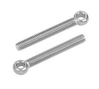 sourcing map 2pcs Boulon à œil anneau levage M8 x 60mm acier inoxydable 304 filetage