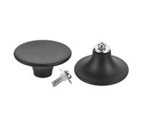 sourcing map 2Pcs Bouton de Remplacement Universel Noir | pour Couvercle de Casserole, Poignées en Plastique Résistant à la Chaleur pour Couvercles de Cuisine
