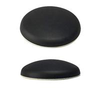 sourcing map 2pcs Butée de Porte Tampon de Porte Amortisseur Protection Porte Mur Arrêts de Portes en Caoutchouc Auto-adhésif Noir