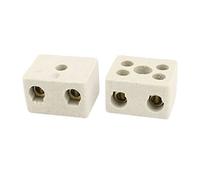 sourcing map 2pcs Câble 2 Position 2 Ligne grès Bornier 220V 30A