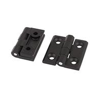 sourcing map 2pcs Charnière de porte à roulement à billes 50x50mm Noir | en aluminium