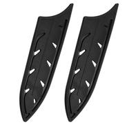 sourcing map 2pcs Couteau Couvercle Manches Couteau Bord Protections pour 6" Céramique Couteau Bord Lame Protecteur Universel Couteau Gaine pour Cuisine, Noir