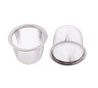 sourcing map 2pcs Filtre Théière Maille Thé Infuseur Filtre Tisane Crépine Filet Thé Panier Passoire épice métallique en Acier Inoxydable 60mm Diamètre