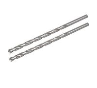 sourcing map 2pcs Foret hélicoïdal HSS 10mm Diamètre 250mm Long Droit Ronde Outil Forage