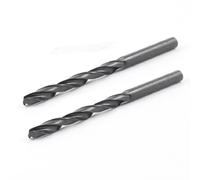 sourcing map 2pcs foret hélicoïdal HSS à tige droite de 5,4 mm de diamètre, noir