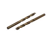 sourcing map 2pcs Foret hélicoïdal HSS Cobalt 5.9mm Dia perçage tige ronde droite métrique