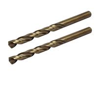 sourcing map 2pcs Foret hélicoïdal HSS Cobalt 8,1mm Dia 115mm long métrique Outil rotatif