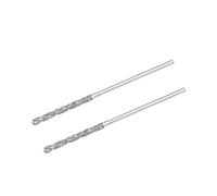 sourcing map 2pcs Foret Hélicoïdal Mèche Diamant 1mm en Acier Rapide HSS pour Verre Coquillages Pierre Carrelage