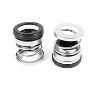 sourcing map 2pcs Garniture joint mécanique Pompe à eau 16 mm de diamètre simple ressort hélicoïdal arbre