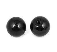 sourcing map 2pcs M12 femelle 50mm diamètre boule ronde poignée Poignée Pommeau noir