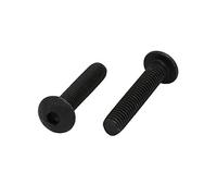 sourcing map 2pcs M5x25mm Vis Filetage à Gauche Boulon Pas à Gauche Marche Arrière Classe 10.9