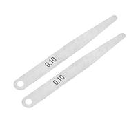 sourcing map 2pcs Métrique Épaisseur Jauge Épaisseur 0.1mm Inox Acier | Outil Mesure pour Écart Largeur