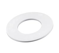 sourcing map 2pcs PTFE Plat Rondelles 45x88x3mm DN40 Bride Joint Blanc | 88mm Diamètre Externe 45mm Diamètre Interne 3mm Épais