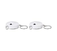 sourcing map 2pcs Ruban à mesurer 1,5 M/60 Pouces Rétractable Dimensionurs Ruban Mesurer Poche Dimension avec haîne pour Corps, Tissu, Couture et Artisanat Mesures, Blanc