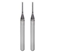 sourcing map 2pcs Terminal Fraise CNC Routeur 1mm x 7mm | Embouts Diamant Pellicule Revêtu Carbure Gravure Embout Fraisage Cutter main droite pour PCB Plastique Fibre Bois
