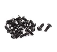 sourcing map 3/16"-24 x 1/2" acier alliage 10.9 tête bouton vis hexagonale prise 20pcs