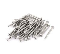sourcing map 3,5mm x 40mm acier inox Tête Cruciforme vis autotaraudeuses 50 pc
