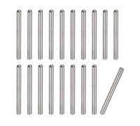 sourcing map 3.5x35mm Goujons, 20pcs 304 Inox Acier Rond Tête Plat Chanfreiné Terminal Goupille Bois Couchette Lit Étagère Chevilles Support Étagères Jeûne Éléments