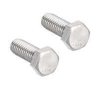 sourcing map 3/8-16x1" Boulon Hexagonaux Acier Inoxydable 304 Boulon à Vis Hexagonale 2pcs