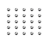 sourcing map 300pcs Précision Billes 2.5mm Diamètre G10 Chrome Acier Bille pour Roulements, Argent