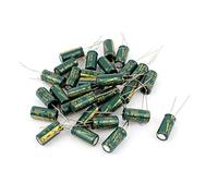 sourcing map 30Pcs 8x16mm Radial condensateur électrolytique plomb cylindrique 105C 1000uF 16V