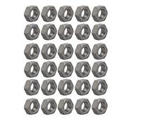 sourcing map 30pcs Écrou Pas à Gauche Hexagonal M6 1mm Filetée acier carbone métrique