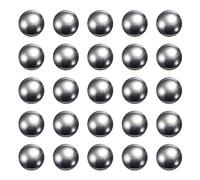 sourcing map 30pcs Précision Billes 14mm Diamètre G10 Chrome Acier Bille pour Roulements, Argent