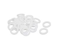 sourcing map 30pcs Rondelles PTFE Plat Joint Étanchéité pour Robinet Tuyau Blanc 19mm OD 12mm ID 2mm Épaisseur