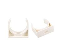 sourcing map 32mm Diamètre PPR U-Forme Tuyau Pinces Clips Raccords Tuyau Support pour Eau Fourniture Blanc 24 Pcs