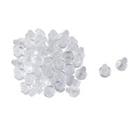 sourcing map 32pcs Pare-choc de Table en Verre Tige Patin de Protection Meuble Patio Anti-collision Anti-bruit Souple Intégré Transparent Glissement 6mm