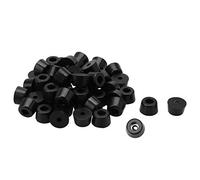 sourcing map 32pcs Patin Pied Chaise Meuble Caoutchouc Tampon Pare-choc Embout Jambe Protection Avec Rondelle Métallique D16x14xH10mm
