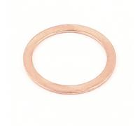 sourcing map 38mmx48mmx2mm Rondelle Cuivre Crush Joint Plat Remplacement