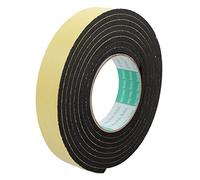 sourcing map 3M 30mm x 5mm seul côté antichoc ruban mousse adhésif éponge Jaune Noir