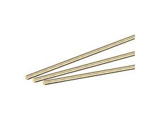 sourcing map 3mm Diamètre 200mm Longueur Tige Laiton Solide Rond Tour Barre Stock pour Bricolage Artisanat 4Pcs