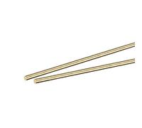 sourcing map 3mm Diamètre 300mm Longueur Tige Laiton Solide Rond Tour Barre Stock pour Bricolage Artisanat 2Pcs