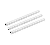sourcing map 3Pcs 6063 Aluminium Tube Carré 15mmx15mmx2mm Droit Tuyau Tube | Mur Épaisseur 300mm Longueur, Sans Soudure