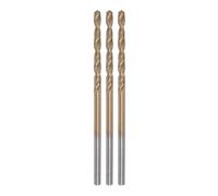 sourcing map 3pcs Foret Hélicoïdal Bits 1.8mm Titane Enduit Droit Tige | (HSS-E) M42 Haute Vitesse Acier 8 % Cobalt, pour Inox Acier Aluminium Alliage Métal