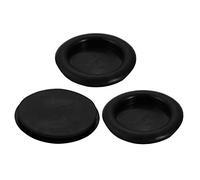 sourcing map 3Pcs Passe Fil Caoutchouc Oeillet Passe Câble Protection noir 40mm Dia seul côté