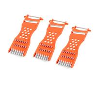 sourcing map 3pcs Râpe A légumes Trancheuse éplucheur Lame en métal Coupe Fruits Orange Rouge