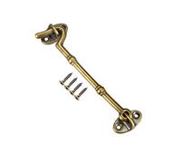 sourcing map 4, 7" Cabine crochet Œil Loquet Porte Portail Pivot Fenêtre Laiton Crochet avec Montage Vis Antique Bronze 1pcs