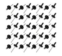 sourcing map 40pcs 4.8mmx16mm Aluminium Extrémité ouverte grande bride Rivets aveugles