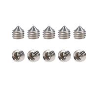 sourcing map 40pcs Vis Pointeau Conique pour Poignée de Porte Vis Sans Tête Hexagonale M5x5mm 304 Inox Acier