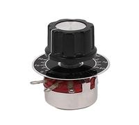 sourcing map 4K7 Ohm Potentiomètre rotatif à film de carbone WTH118-1A 2W | avec diamètre avec bouton